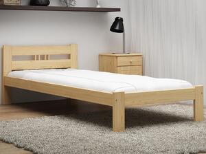 Łóżko ekologiczne drewniane Emilia 90x200 nielakierowane