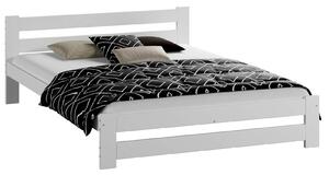 Łóżko drewniane Kada 120x200 eko białe z materacem piankowym