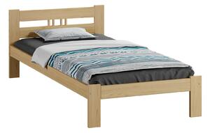Łóżko ekologiczne drewniane Emilia 100x200 nielakierowane