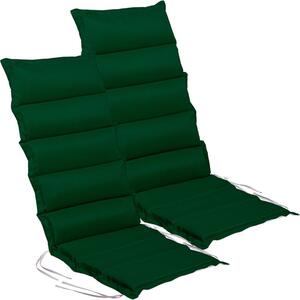 STILISTA Zestaw 2 poduszek na krzesła, zielony / szary