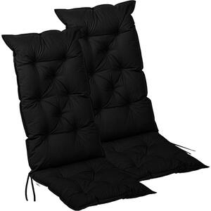 STILISTA Zestaw 2 poduszek na krzesła, 125 x 50 cm, antracyt
