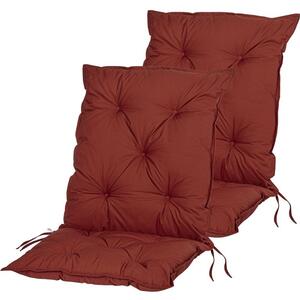 STILISTA Zestaw 2 poduszek na krzeseł niskich, czerwony