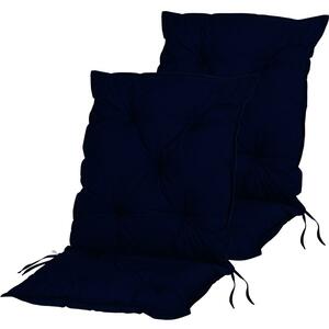 STILISTA Zestaw 2 poduszek do krzeseł niskich, niebieski