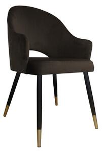 Krzesło Velvet noga czarna/złota MG05