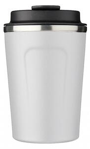 Kubek termiczny COPPER MINI 380 ml z miedzianą izolacją (biały)