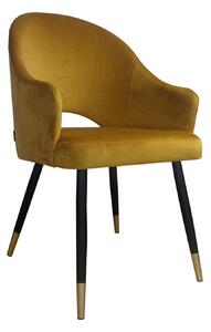 Krzesło Velvet noga czarna/złota MG15