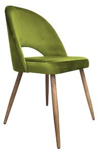 Krzesło Polo noga dąb BL75 zielona oliwka