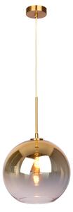 Mirror ball gold - lampa wisząca nowoczesna 30cm