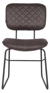 LABEL51 Krzesła stołowe Sev, 2 szt., 49x60x87 cm, antracytowe