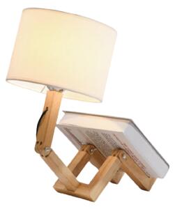 Pinoccio - drewniana lampka stołowa nocna