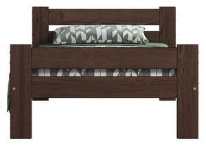 Łóżko drewniane Manta 80x200 eko orzech