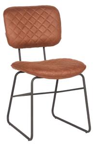LABEL51 Krzesła stołowe Sev, 2 szt., 49x60x87 cm, kolor koniakowy