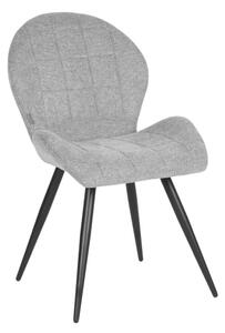 LABEL51 Krzesła stołowe Sil, 2 szt., 51x64x87 cm, kolor cynkowy