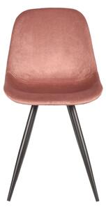 LABEL51 Krzesła stołowe Capri, 2 szt., 46x56x88 cm, zgaszony róż