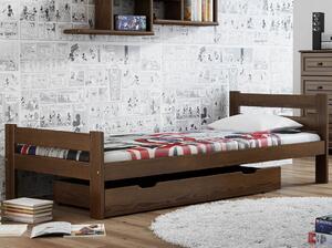 Łóżko drewniane Manta 80x200 eko orzech
