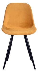 LABEL51 Krzesła stołowe Capri, 2 szt., 46x56x88 cm, kolor ochry