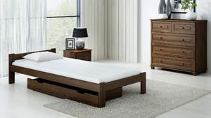 Łóżko drewniane Naba 90x200 eko orzech