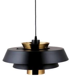 Aalborg Black 40cm - duża nowoczesna lampa wisząca czarna mosiądz