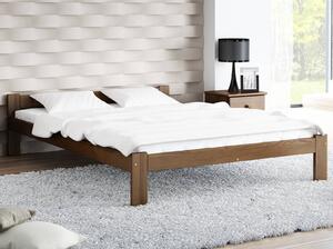 WYPRZEDAŻ Łóżko drewniane Naba 140x200 eko ORZECH