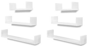 Zestaw modułowych półek ściennych Baffic 4X - biały