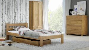 Łóżko drewniane Mato 90x200 eko dąb