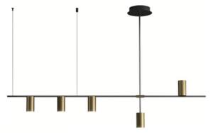 Brass Tube Liner - nowoczesna lampa - reflektory nad stół