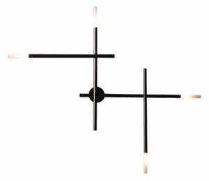 Crossed Sticks Black - kinkiet nowoczesny czarny