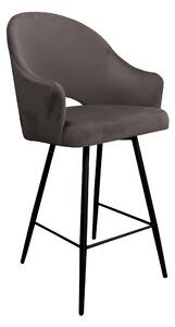 Krzesło barowe Velvet czarna podstawa MG05
