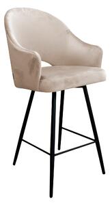 Krzesło barowe Velvet czarna podstawa MG06