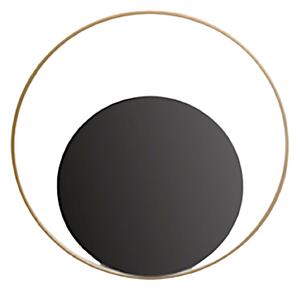 Eye - nowoczesny kinkiet czarny i złoty