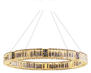 Patena - ring pierścień LED żyrandol kryształowy 60cm