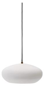 Biała lampa wisząca z metalowym kloszem ø 40 cm Inda – Kave Home