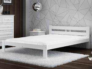 Łóżko ekologiczne drewniane Emilia 140x200 Białe