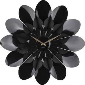 Zegar ścienny Flower 60 cm czarny