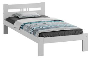Łóżko ekologiczne drewniane Emilia 100x200 Białe