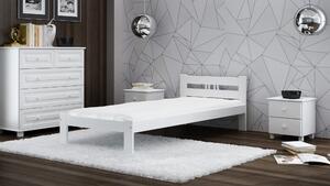 Łóżko ekologiczne drewniane Emilia 100x200 Białe