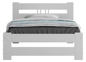 Łóżko ekologiczne drewniane Oliwia 90x200 Białe