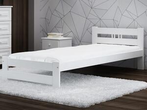 Łóżko ekologiczne drewniane Oliwia 90x200 Białe