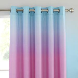 Różowo-fioletowa zasłona dziecięca 2 szt. 168x183 cm Ombre Rainbow Clouds – Catherine Lansfield