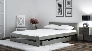 Łóżko ekologiczne drewniane Oliwia 160x200 Szare