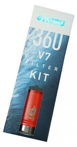Kubek termiczny z filtrem do wody V7 650 ml MIZU 360 Everyday Kit (pomarańczowy) nanotechnologia NASA