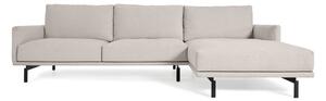 Beżowy narożnik Kave Home Galene, prawy róg, 254 cm