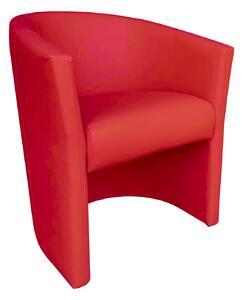 Fotel CLUB Eco skóra D15 czerwony