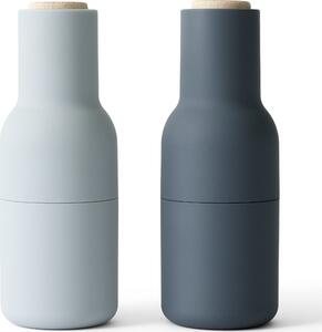 Młynki do pieprzu soli lub przypraw Bottle Grinder Beech niebieskie 2 szt