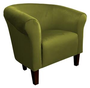 Fotel Milo BL75 nogi venge zielona oliwka