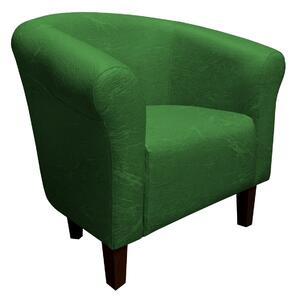 Fotel Milo AL13 zielony nogi venge