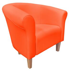 Fotel Milo D20 pomarańczowy nogi 15 buk