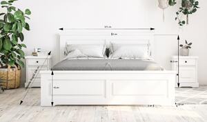 Białe łóżko Parma 48 I