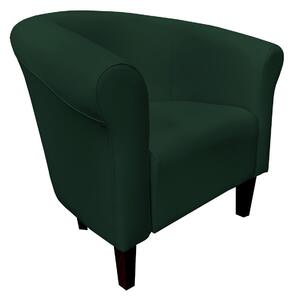 Fotel Milo D6 zielony nogi 15 venge