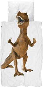 Pościel Dino 135 x 200 cm brązowa